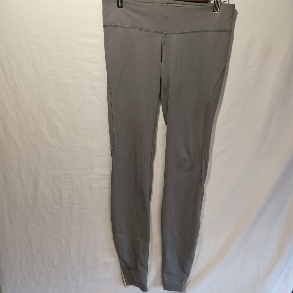 Women Size Small Patagonia Leggings Gray Hiking Pants With Reflective Leg Trim